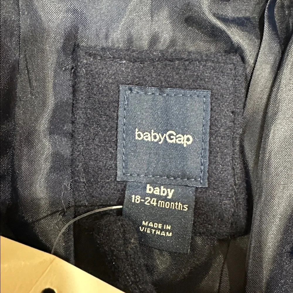 NWT Baby Gap Classic Navy Blue Pea Coat - 18-24 months